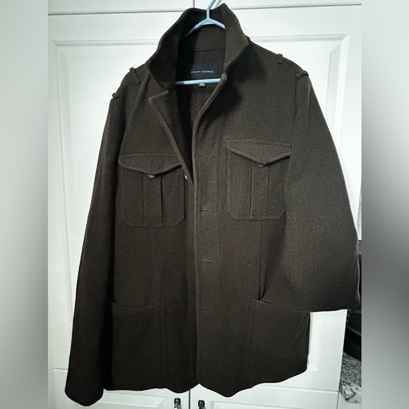 Military Banana Republic Dark Brown Military Jacket/wool - Picture 4 of 10